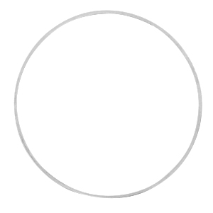 Onderdelen DQ metaal dichte ring 40mm Antiek zilver (nikkelvrij)