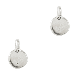 Bedels DQ metaal irregular Antiek zilver (nikkelvrij)