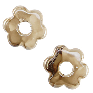 DQ Grieks keramiek kralen bloem Greige