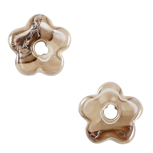 DQ Grieks keramiek kralen bloem Greige