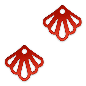 Statement hangers schelp Metallic red