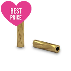 Glaskralen Rocailles Special Bugles twist Antique gold