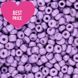 Glaskralen Rocailles 8/0 (3mm) Paisley purple