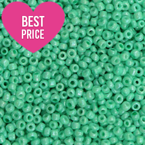 Glaskralen Rocailles 12/0 (2mm) Arlington green