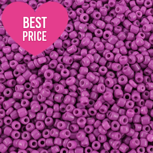 Glaskralen Rocailles 12/0 (2mm) Summer plum purple