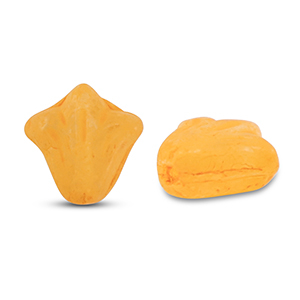 Czech kralen lily flower 9x8mm Matt orange