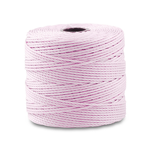 Nylon S-Lon draad 0.5mm Light lilac pink
