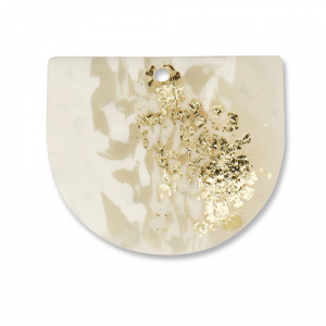 Polymeer hangers Off white-beige-gold