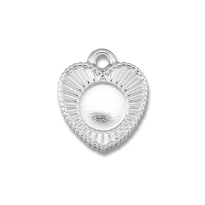 BY31&reg; Roestvrij stalen (RVS) Stainless steel bedels met setting voor SS30 flatback Silver