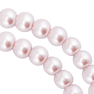 Glasparels 8mm Light pastel pink