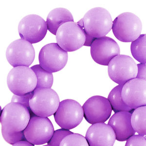 18 mm acryl kralen shiny Lavender purple