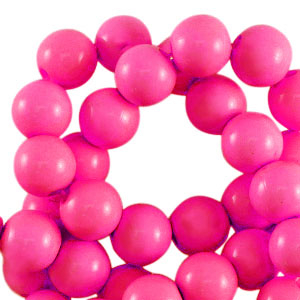 14 mm acryl kralen shiny Fuchsia pink