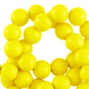 10 mm acryl kralen shiny Yellow