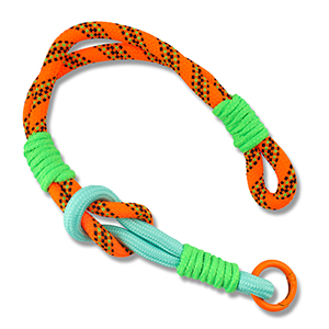 Trendy telefoonkoord Neon orange-mint turquoise-neon green-dark blue