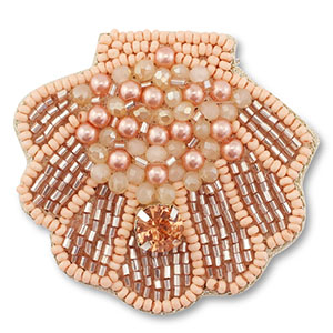 Broches schelp Light peach