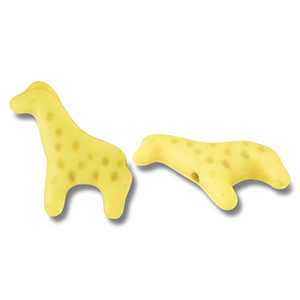 Kralen keramiek giraffe Yellow