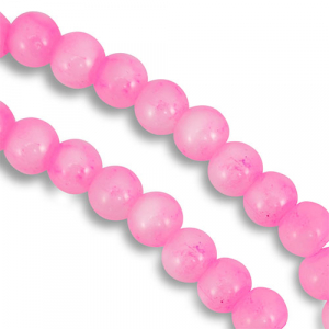 8 mm glaskralen gem&ecirc;leerd Pink