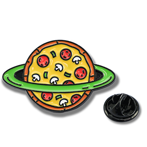 Pins pizza planeet Yellow-green-red