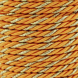 Trendy koord twisted 3mm Orange-gold