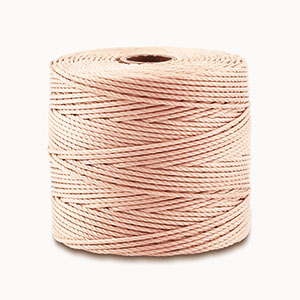 Nylon S-Lon draad 0.5mm Nude pink