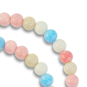 6 mm glaskralen Multicolor