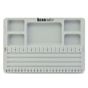 Beadsmith kralenbord met deksel Grey