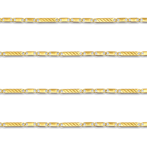 Roestvrij stalen (RVS) Stainless steel onderdelen jasseron plat Gold