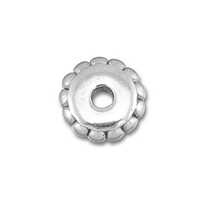 Roestvrij stalen (RVS) Stainless steel kralen spacer 6mm Silver