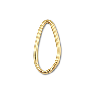 Roestvrij stalen (RVS) stainless steel onderdelen tussenstuk ovaal Gold