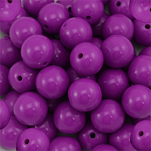 14 mm DQ acryl kralen Magenta purple