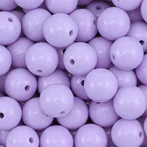 18 mm DQ acryl kralen Pastel lilac