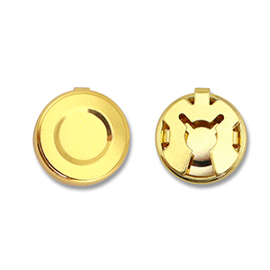 Eco-brass&reg; metaal button covers Gold