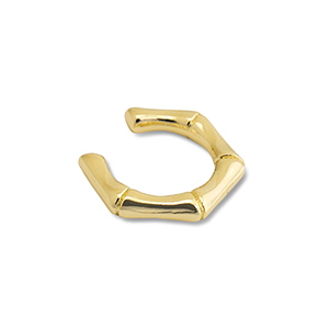 Roestvrij stalen (RVS) Stainless steel oorbellen ear cuff Gold