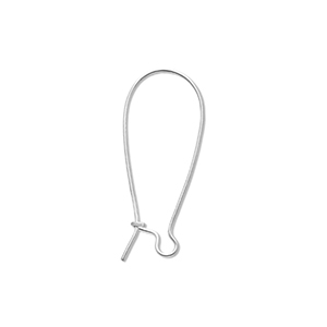 Roestvrij stalen (RVS) stainless steel onderdelen sluitbare oorhangers Silver