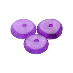 Natuursteen kralen kwarts rondel Purple