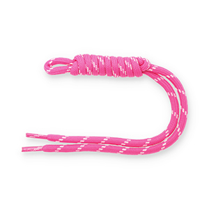 Sleutelhangers paracord Dark pink-white