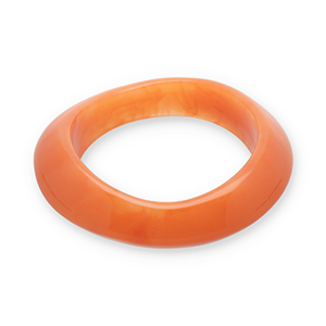 Resin armbanden bangle Flame orange