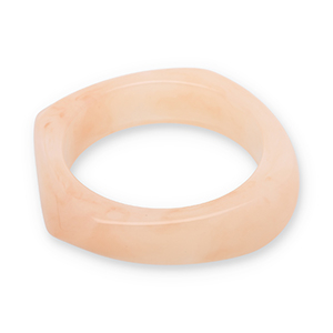 Resin armbanden bangle Light peach