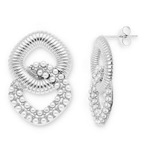 Roestvrij stalen (RVS) Stainless steel oorbellen / oorstekers Silver-white