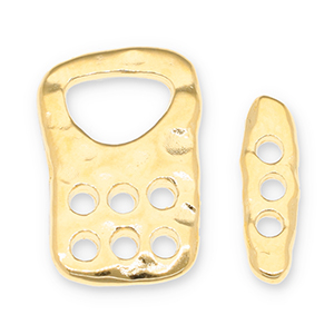 Onderdelen DQ metaal slot Goud (nikkelvrij)