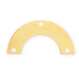 Bedels DQ Eco-brass&reg; metaal tussenstuk Goud (nikkelvrij)