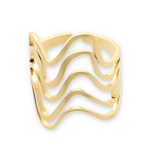 Roestvrij stalen (RVS) Stainless steel ringen Gold