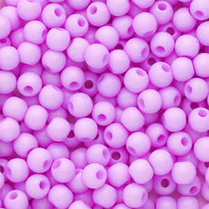 4 mm acryl kralen shiny Lilac pink