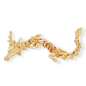 Statement broches draak Gold