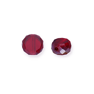 Top Facet kralen Burgundy red-AB coating