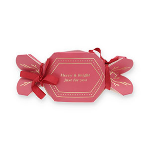 BY31&reg; Sieraden (cadeau) doosje snoepje "Merry & Bright" Red-gold