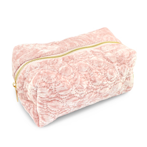 BY31&reg; Etui velvet met gestikte cirkels Light pink