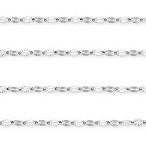 Roestvrij stalen (RVS) Stainless steel onderdelen jasseron ovaal Silver