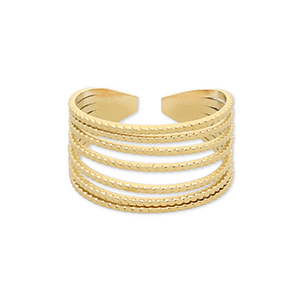 Roestvrij stalen (RVS) Stainless steel ringen Gold