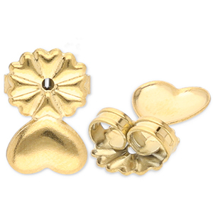 Roestvrij stalen (RVS) stainless steel onderdelen oorbellen stoppers Gold